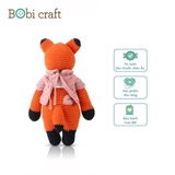 Thú bông len Bobicraft - Cáo Foxxie đứng M - Bộ màu - Đồ chơi an toàn Quà tặng bé
