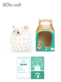 Thú bông len Bobicraft - Cừu Poppy lục lạc - Đồ chơi an toàn Quà tặng bé