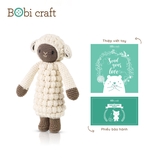 Thú bông len Bobicraft - Cừu Poppy đứng M - Bộ màu - Đồ chơi an toàn Quà tặng bé
