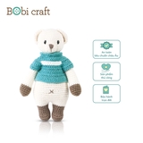 Thú bông len Bobicraft - Gấu Bobbie đứng (M) - Bô màu - Đồ chơi an toàn Quà tặng bé