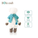 Thú bông len Bobicraft - Gấu Bobbie đứng (M) - Bô màu - Đồ chơi an toàn Quà tặng bé