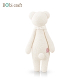 Thú bông len Bobicraft - Gấu cái đứng - bộ Platinum - Đồ chơi an toàn Quà tặng bé