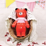 Thú bông len Bobicraft - Cáo Foxie mũm mĩm - Đồ chơi an toàn Quà tặng bé