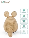 Thú bông len Bobicraft - Kanguroo lục lạc - Đồ chơi an toàn Quà tặng bé