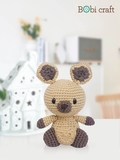Thú bông len Bobicraft - Kangaroo đực ngồi màu - Đồ chơi an toàn Quà tặng bé