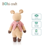 Thú bông len Bobicraft - Kangaroo Karo đứng (M) - Bộ màu - Đồ chơi an toàn Quà tặng bé