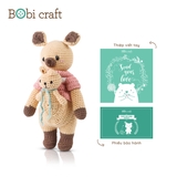 Thú bông len Bobicraft - Kangaroo Karo đứng (M) - Bộ màu - Đồ chơi an toàn Quà tặng bé