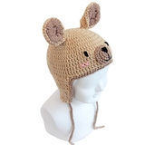 Quần áo trẻ em Bobicraft - Nón len Kangaroo Karo (L) - Cotton hữu cơ organic an toàn