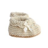 Quần áo trẻ em Bobicraft - Giày len sư tử Leo (L) - Cotton hữu cơ organic an toàn