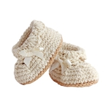 Quần áo trẻ em Bobicraft - Giày len sư tử Leo (L) - Cotton hữu cơ organic an toàn