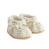 Quần áo trẻ em Bobicraft - Giày len sư tử Leo (L) - Cotton hữu cơ organic an toàn