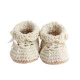 Quần áo trẻ em Bobicraft - Giày len sư tử Leo (L) - Cotton hữu cơ organic an toàn