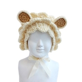 Quần áo trẻ em Bobicraft - Nón len sư tử Leo (L) - Cotton hữu cơ organic an toàn