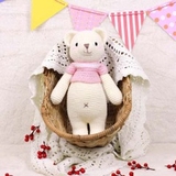 Thú bông len Bobicraft - Gấu Lizzie Mũm Mĩm - Đồ chơi an toàn Quà tặng bé