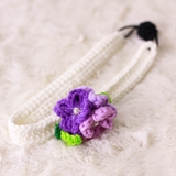 Thú bông len Bobicraft - Băng đô hoa tím - Đồ chơi an toàn Quà tặng bé