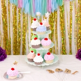 Thú bông len Bobicraft - Bánh Cupcake Bạc Hà - Đồ chơi an toàn Quà tặng bé