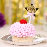 Thú bông len Bobicraft - Bánh CupCake Dâu rừng - Đồ chơi an toàn Quà tặng bé