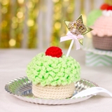 Thú bông len Bobicraft - Bánh Cupcake Bạc Hà - Đồ chơi an toàn Quà tặng bé