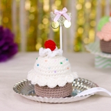 Thú bông len Bobicraft - Bánh Cupcake Chocolate Sữa - Đồ chơi an toàn Quà tặng bé