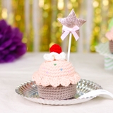 Thú bông len Bobicraft - Bánh CupCake Đào - Đồ chơi an toàn Quà tặng bé