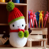 Thú bông len Bobicraft - Người tuyết lớn - Đồ chơi an toàn Quà tặng bé