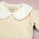 Quần áo trẻ em Bobicraft - Romper cổ lá sen - Cotton hữu cơ organic an toàn