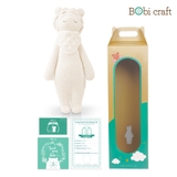 Thú bông len Bobicraft - Sư tử đứng - platinum - Đồ chơi an toàn Quà tặng bé