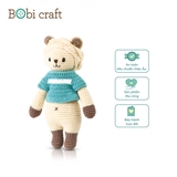 Thú bông len Bobicraft - Sư tử Leo đứng (M) - Bộ màu - Đồ chơi an toàn Quà tặng bé