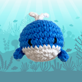 Thú bông len Bobicraft - Cá voi xanh Fannie - Đồ chơi an toàn Quà tặng bé