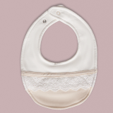 Quần áo trẻ em Bobicraft - Yếm phối ren - Cotton hữu cơ organic an toàn