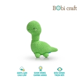Thú bông len Bobicraft - Khủng long cổ dài Brachio lục lạc - Đồ chơi an toàn Quà tặng bé