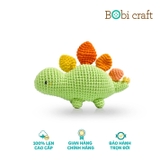 Thú bông len Bobicraft - Khủng long lưng gai Stego lục lạc - Đồ chơi an toàn Quà tặng bé