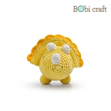Thú bông len Bobicraft - Khủng long 3 sừng Tricera lục lạc - Đồ chơi an toàn Quà tặng bé