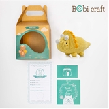 Thú bông len Bobicraft - Khủng long 3 sừng Tricera lục lạc - Đồ chơi an toàn Quà tặng bé