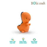 Thú bông len Bobicraft - Khủng long T-rex lục lạc - Đồ chơi an toàn Quà tặng bé