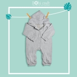 Quần áo trẻ em Bobicraft - Bộ đồ liền thân bodysuit Romper áo khoác gấu bé trai bé gái  - Cotton hữu cơ organic an toàn