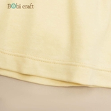 Quần áo trẻ em Bobicraft - Áo đầm cổ lá sen 2 lá cổ - Cotton hữu cơ organic an toàn