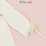 Quần áo trẻ em Bobicraft - ĐẦM CỔ BÈO TAY DÀI - Cotton hữu cơ organic an toàn