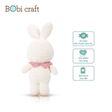 Thú bông len Bobicraft - Thỏ trắng - Đồ chơi an toàn Quà tặng bé
