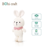 Thú bông len Bobicraft - Thỏ trắng - Đồ chơi an toàn Quà tặng bé