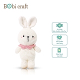 Thú bông len Bobicraft - Thỏ trắng - Đồ chơi an toàn Quà tặng bé