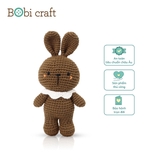 Thú bông len Bobicraft - Thỏ nâu - Đồ chơi an toàn Quà tặng bé