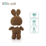 Thú bông len Bobicraft - Thỏ nâu - Đồ chơi an toàn Quà tặng bé