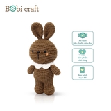 Thú bông len Bobicraft - Thỏ nâu - Đồ chơi an toàn Quà tặng bé