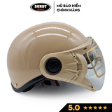Mũ bảo hiểm nửa đầu có kính chắn gió ,bụi thương hiệu SUNDY,CT helmet