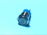 Công tắc nguồn kim loại 16mm có đèn màu đỏ
