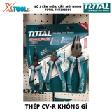 BỘ KÌM ĐIỆN, KÌM CẮT VÀ KÌM NHỌN 3 CHI TIẾT TOTAL THT2K0301