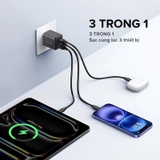 Bộ sạc USB C UGREEN 30W Nexode GaN PPS Khối sạc tường nhanh gọn Bộ chuyển đổi nguồn USB-C cho iPhone