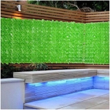 Hàng rào lá táo vải lụa lá nhân tạo 1m*3m