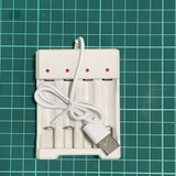 Bộ Sạc Pin AA - AAA 1.2V 4 Ngăn Đầu Cắm USB